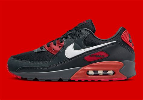 nike air max 90 schuhe schwarz rot|Schwarze, rote Nike Air Max 90 online .